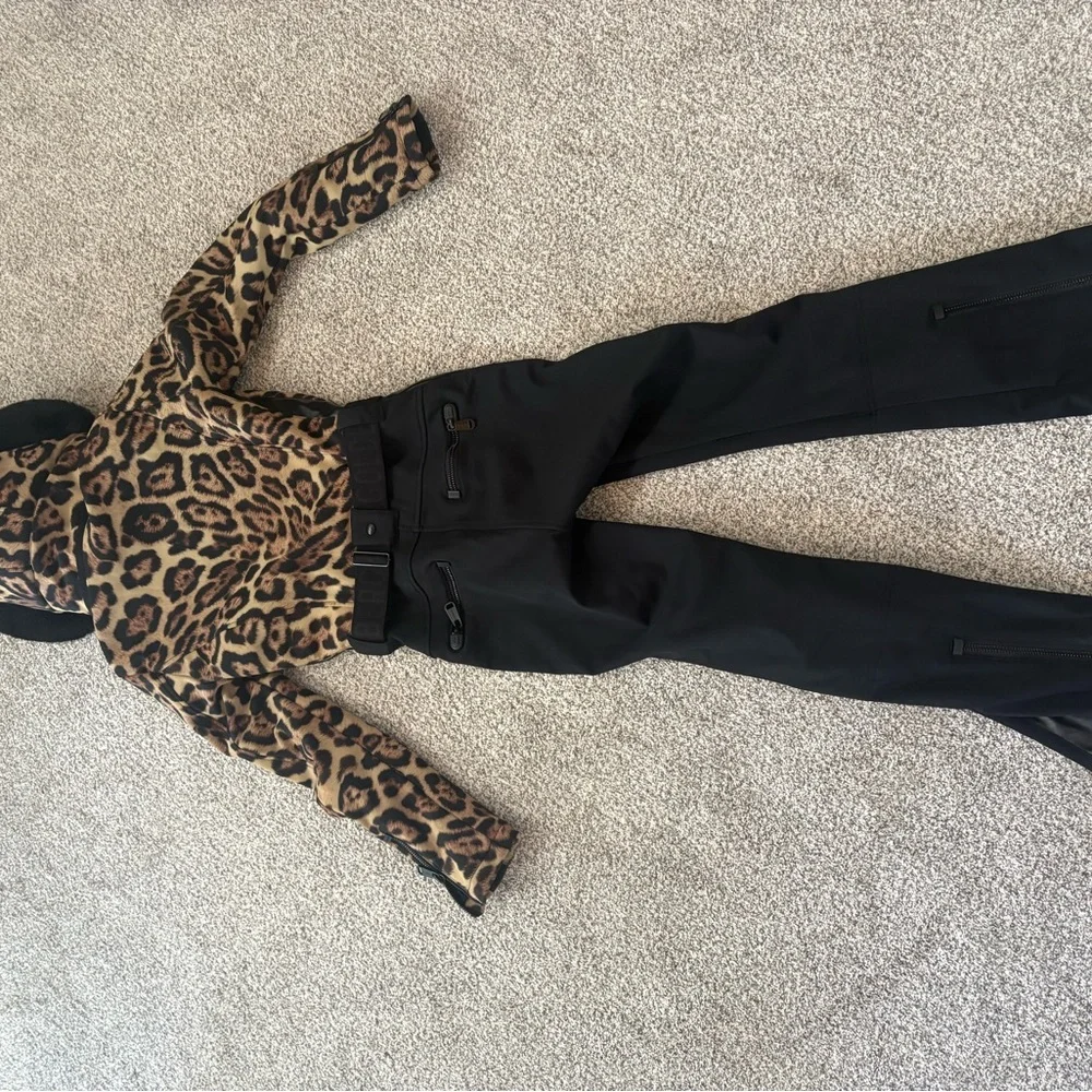 Goldbergh Leopard Print One Piece in Brown & Black Leopard - Picture 6 of 9